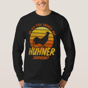Ich Mag Chickens  Vintage Chicken Rooster Hen  Chi T-Shirt