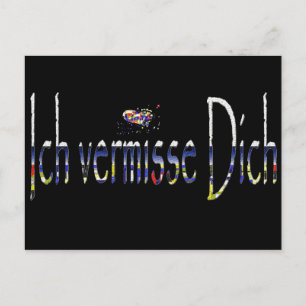 Ich vermisse Dich Postcard