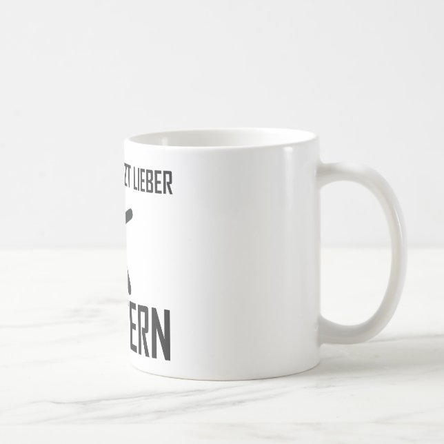 ich wär jetzt lieber klettern coffee mug (Right)