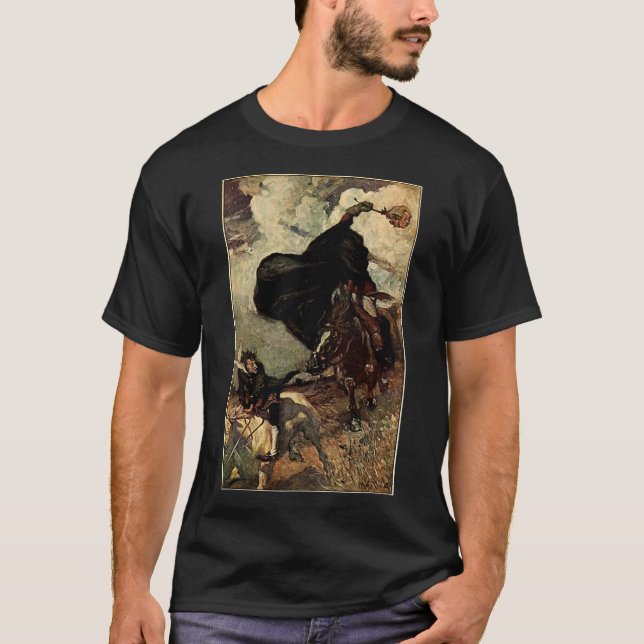 Ichabod Crane Legend of Sleepy Hollow Headless Hor T-Shirt (Front)