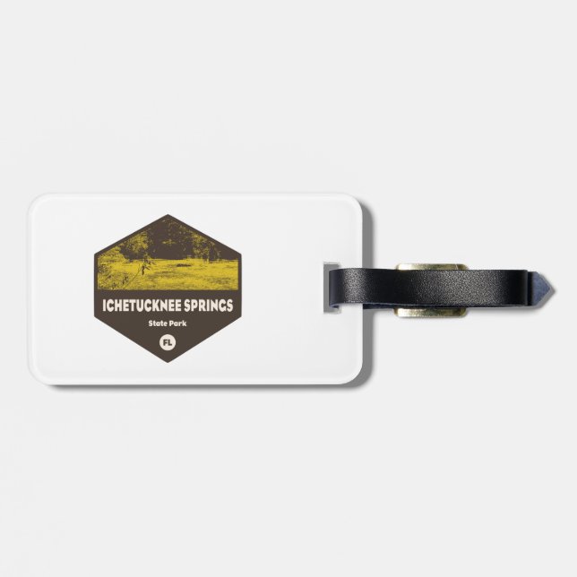 Ichetucknee Springs State Park Florida Luggage Tag (Back Horizontal)