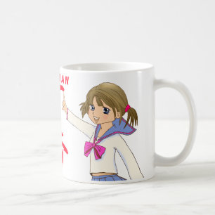 ICHIBAN RED Sera Fuku MOE GIRL Coffee Mug