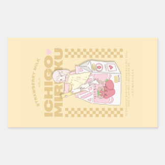 🍓✨Ichigo milk ✨🍓 Rectangular Sticker