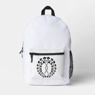 Ichijo wisteria printed backpack