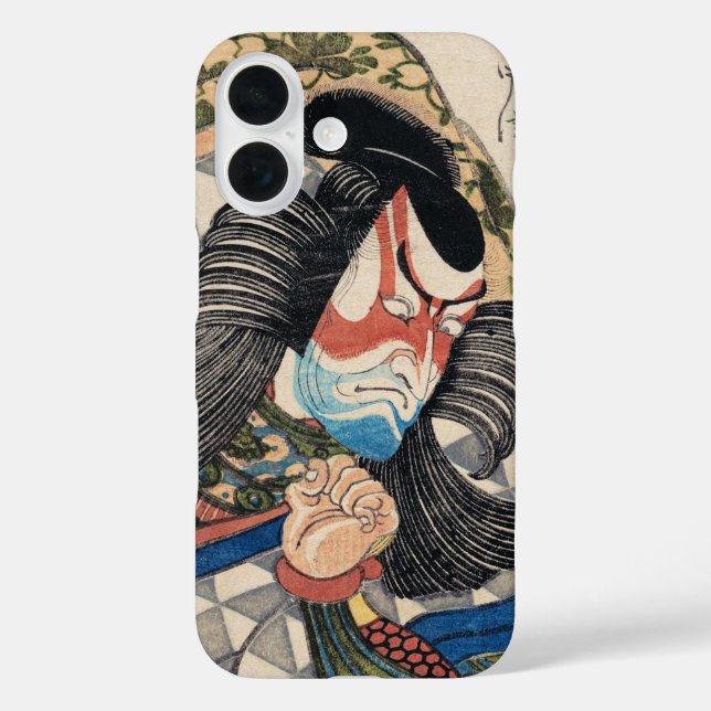 Ichikawa Danjuro kabuki samurai warrior tattoo art Case-Mate iPhone Case (Back)