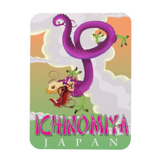 Ichinomiya Japan vintage holiday poster. Magnet