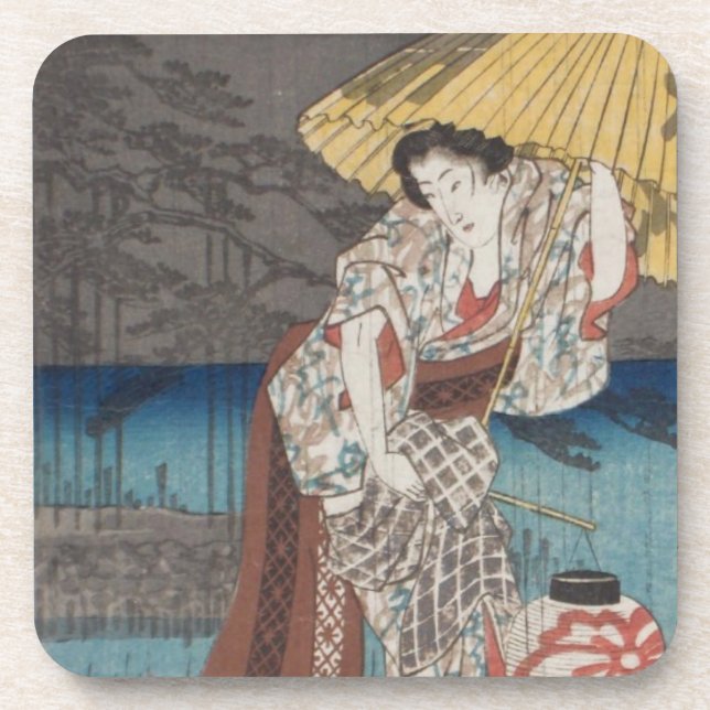 Ichiryusai Hiroshige Coaster (Front)