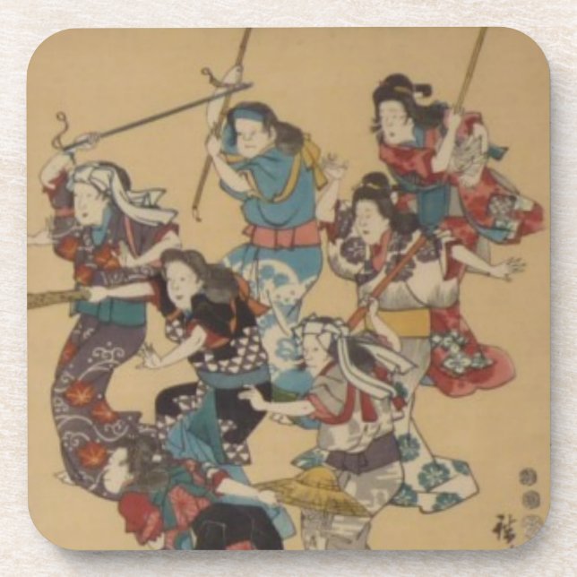 Ichiryusai Hiroshige Coaster (Front)