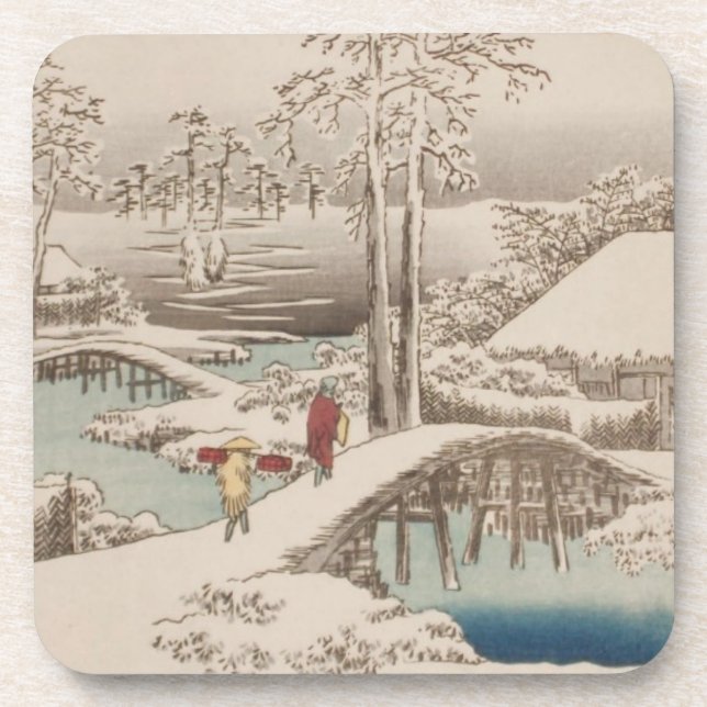Ichiryusai Hiroshige Coaster (Front)