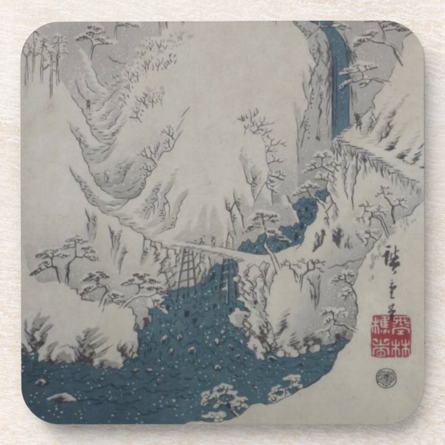 Ichiryusai Hiroshige Coaster (Front)