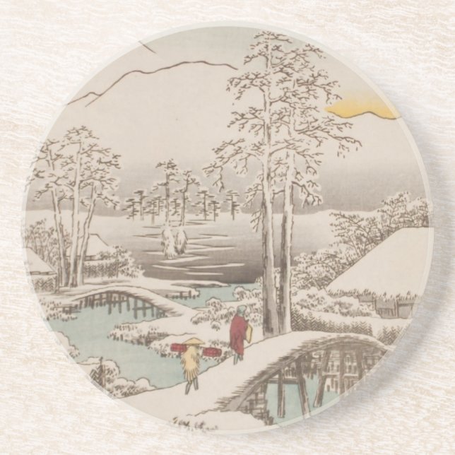 Ichiryusai Hiroshige Coaster (Front)