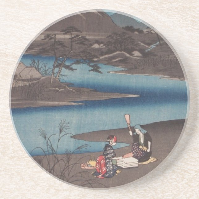 Ichiryusai Hiroshige Coaster (Front)