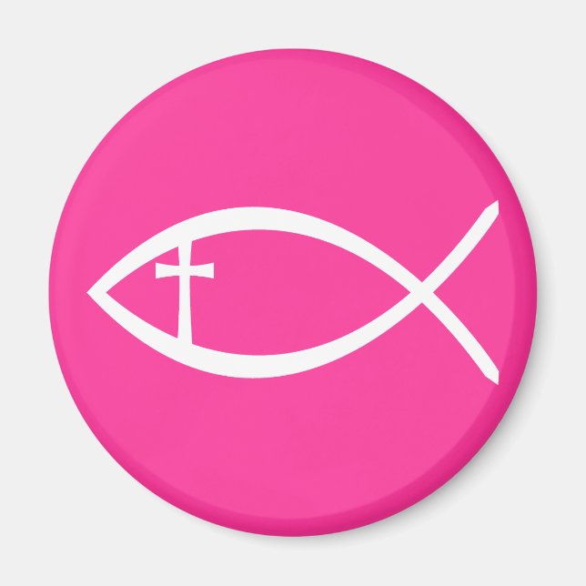 Ichthus Christian Fish Magnet (Front)