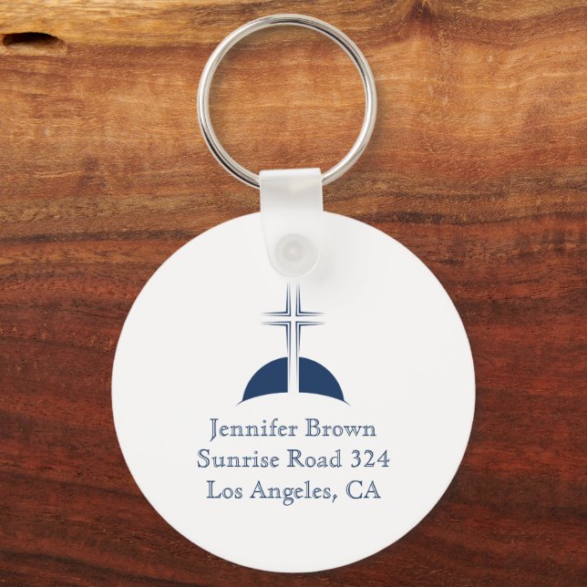 Ichthus - Christian Fish Symbol Key Ring (Back)