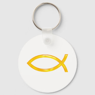 Ichthus - Christian Fish Symbol Key Ring