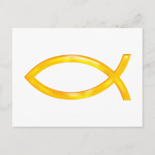Ichthus - Christian Fish Symbol Postcard