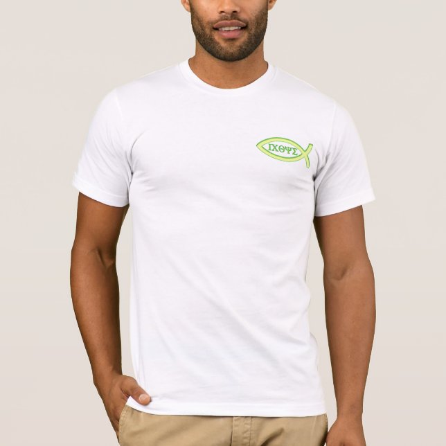 Ichthus - Christian Fish Symbol T-Shirt (Front)