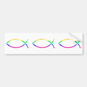 Ichthus - Christian Fish Symbols Bumper Sticker