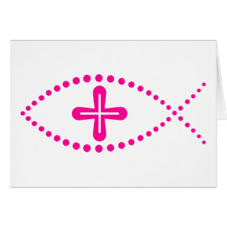 Ichthus Pink Christian Fish