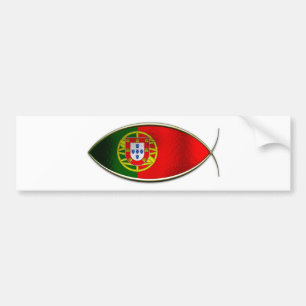 Ichthus - Portugese Flag Bumper Sticker