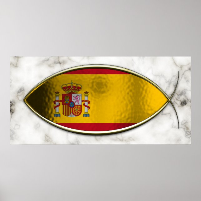 Ichthus - Spanish Flag Poster (Front)