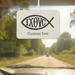 Ichthys Christian Symbol Car Air Freshener