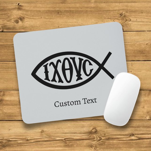 Ichthys Christian Symbol Mouse Mat (Creator Uploaded)