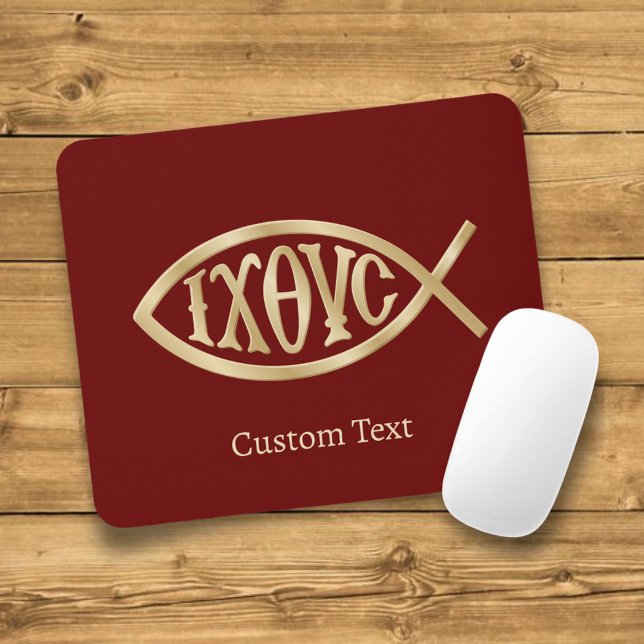 Ichthys Christian Symbol Mouse Mat (Creator Uploaded)