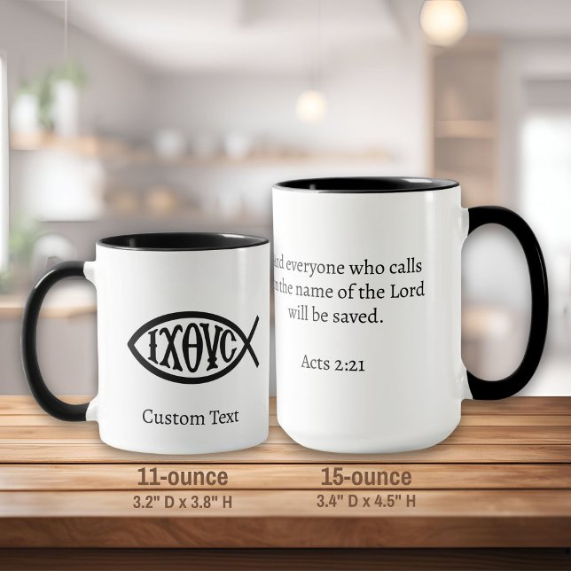 Ichthys Christian Symbol Mug (Creator Uploaded)