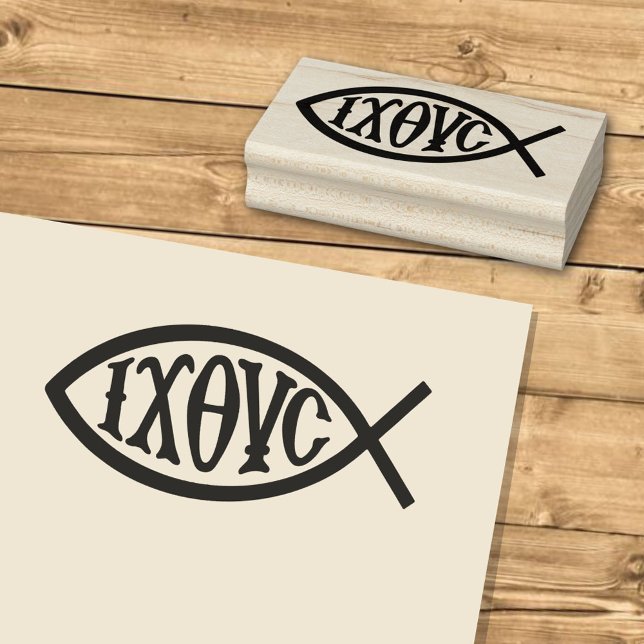 Ichthys Christian Symbol Rubber Stamp (Creator Uploaded)