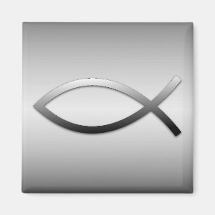 Ichthys Jesus Fish Christian Symbol Magnet