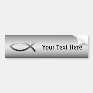 Ichthys Jesus Fish Personalised Custom Bumper Sticker