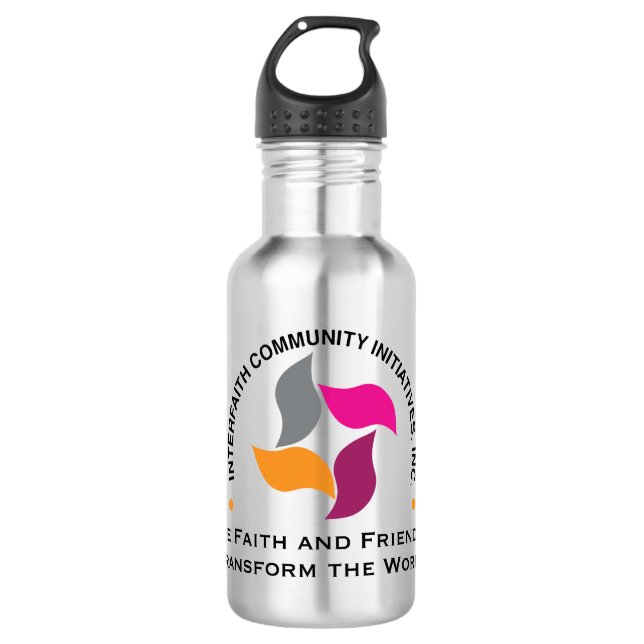 ICI Branded Water Bottle (Silver) (Front)