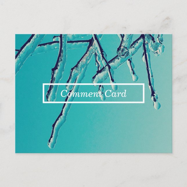 icicle branches comment card (Front)