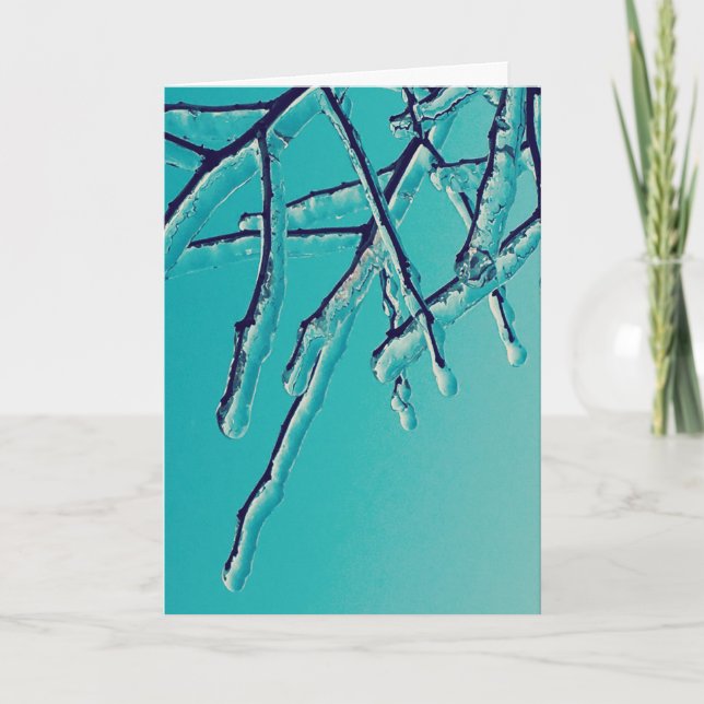 icicle branches holiday card (Front)