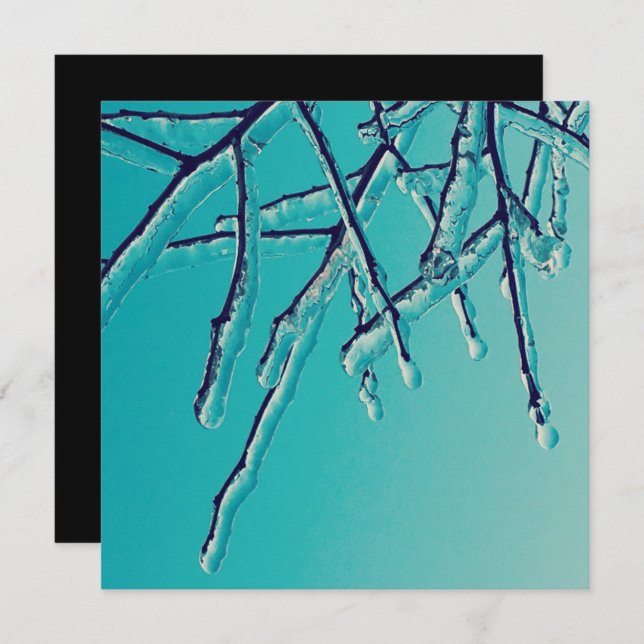 icicle branches invitation (Front/Back)