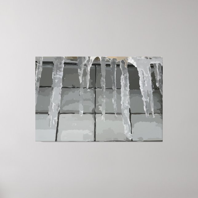 Icicle Stretched Canvas Print (Front)