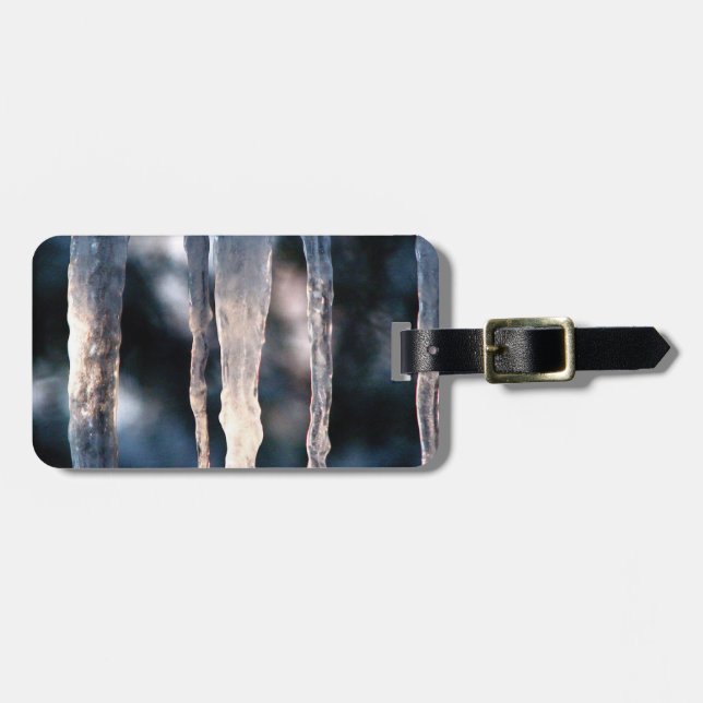Icicles Luggage Tag (Front Horizontal)