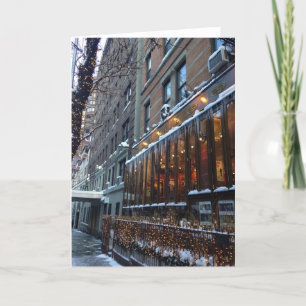 Icicles New York City NYC Christmas Winter Holiday Card