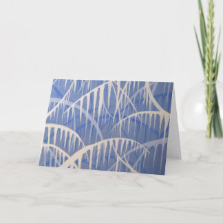 Icicles note card- painting by Madsahara Holiday Card