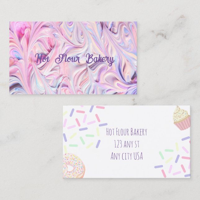 Icing bakery business card (Front/Back)