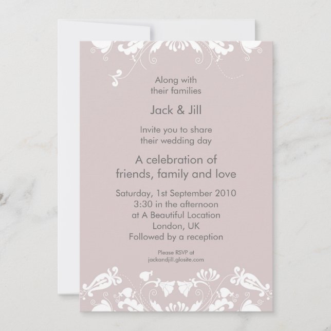 Icing on the Cake 5x7 Invitation (Front)