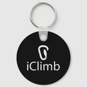 Iclimb  Fun Rock Climbing Cute Climber Humour  Key Ring