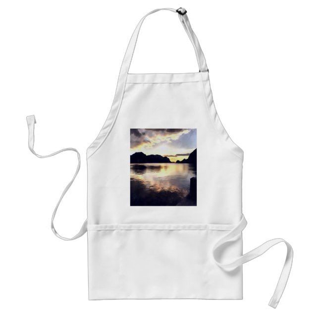 Icmeler Sunrise Romantic Landscape Art Standard Apron (Front)