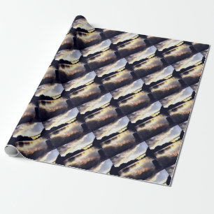 Icmeler Sunrise Romantic Landscape Art Wrapping Paper