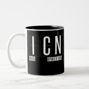 ICN - Incheon - Incheon International Airport Two-Tone Coffee Mug
