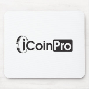 iCoinProLogo Black Mouse Mat