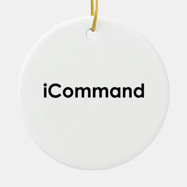 iCommand Marching Band Commander Ceramic Tree Decoration (Front)