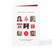 ICON Believe its Christmas 5 PHOTO COLLAGE Modern