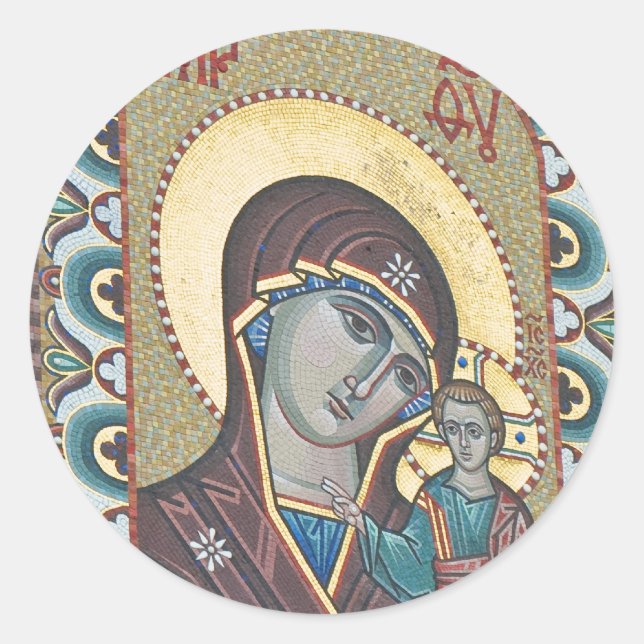 Icon Classic Round Sticker (Front)